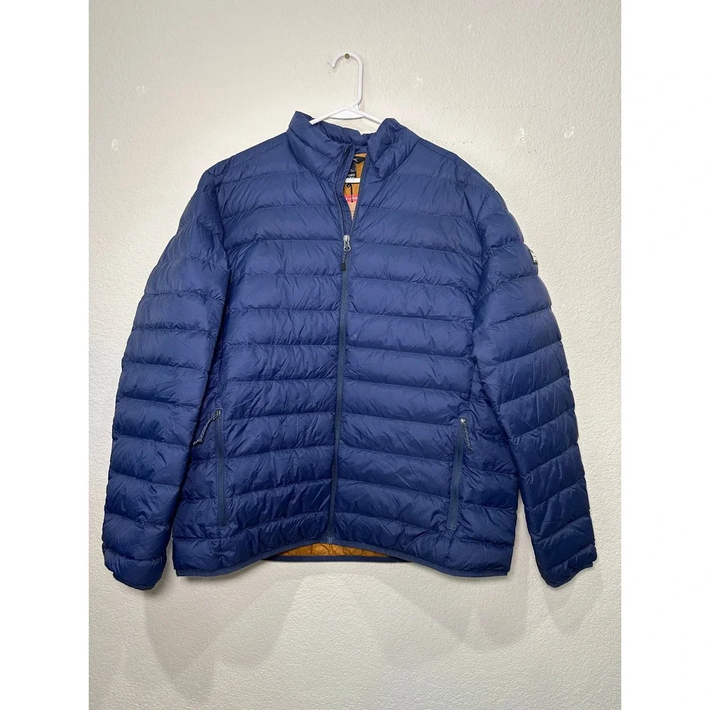 Eddie Bauer Mens 650 Down Packable Jacket Insignia Blue Puffer EB004779 XL NWT